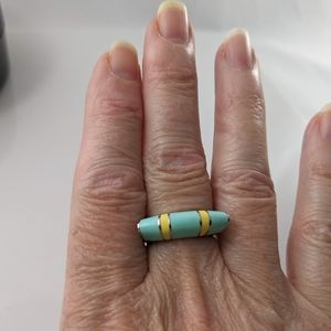 Flat Abstract Green Yellow Ring